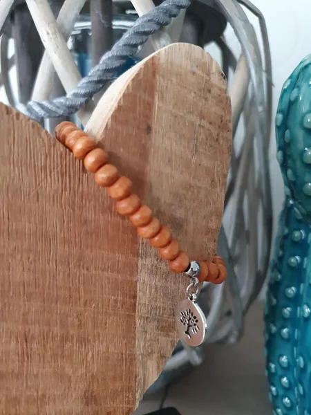 Armbandje cognac